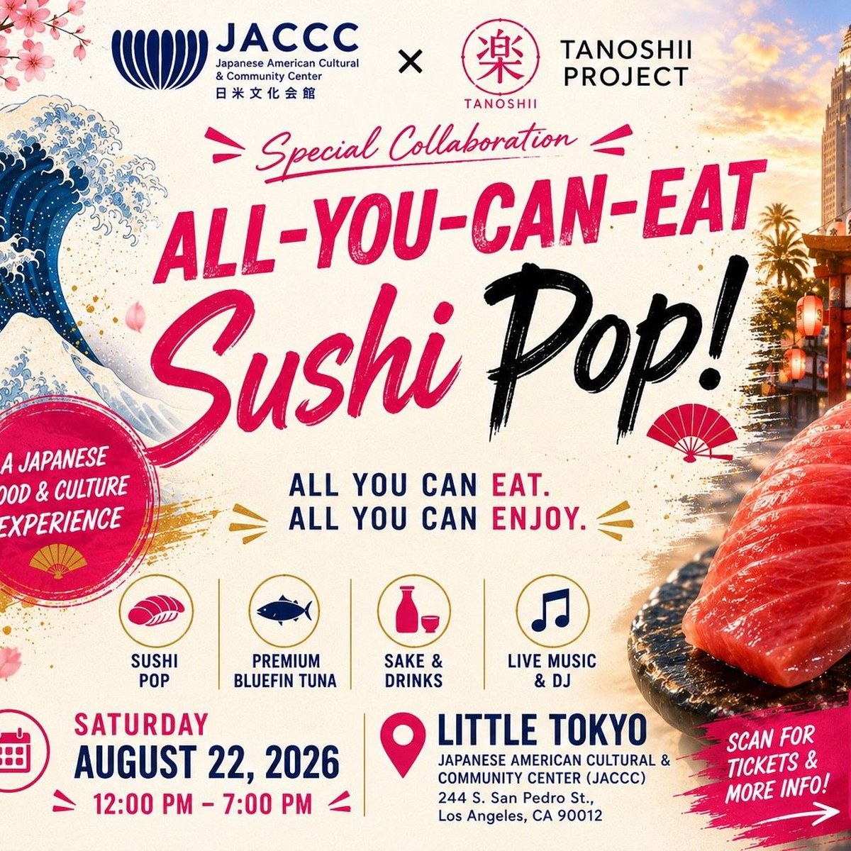 Not just sushi: a 3-hour all-you-can-eat Japanese buffet at Sushi Pop
